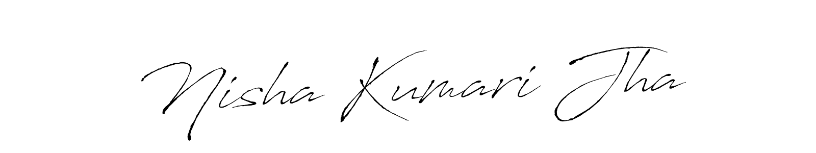 if you are searching for the best signature style for your name Nisha Kumari Jha. so please give up your signature search. here we have designed multiple signature styles  using Antro_Vectra. Nisha Kumari Jha signature style 6 images and pictures png