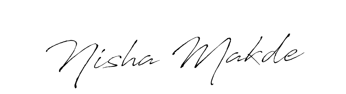 Use a signature maker to create a handwritten signature online. With this signature software, you can design (Antro_Vectra) your own signature for name Nisha Makde. Nisha Makde signature style 6 images and pictures png