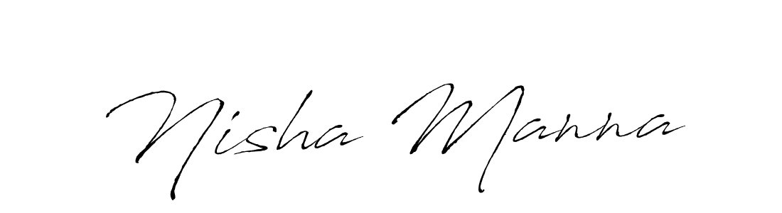 Make a beautiful signature design for name Nisha Manna. With this signature (Antro_Vectra) style, you can create a handwritten signature for free. Nisha Manna signature style 6 images and pictures png