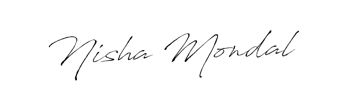 The best way (Antro_Vectra) to make a short signature is to pick only two or three words in your name. The name Nisha Mondal include a total of six letters. For converting this name. Nisha Mondal signature style 6 images and pictures png