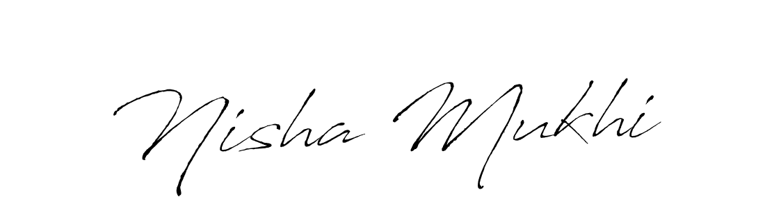 Create a beautiful signature design for name Nisha Mukhi. With this signature (Antro_Vectra) fonts, you can make a handwritten signature for free. Nisha Mukhi signature style 6 images and pictures png