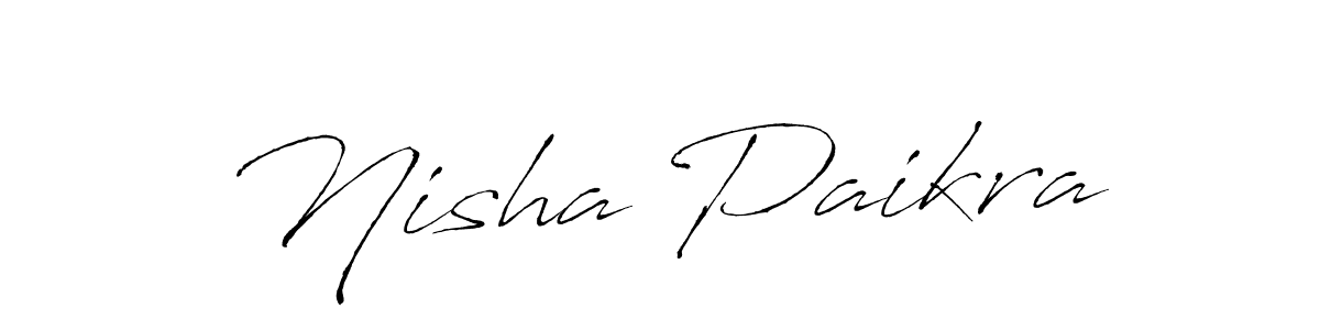 Nisha Paikra stylish signature style. Best Handwritten Sign (Antro_Vectra) for my name. Handwritten Signature Collection Ideas for my name Nisha Paikra. Nisha Paikra signature style 6 images and pictures png
