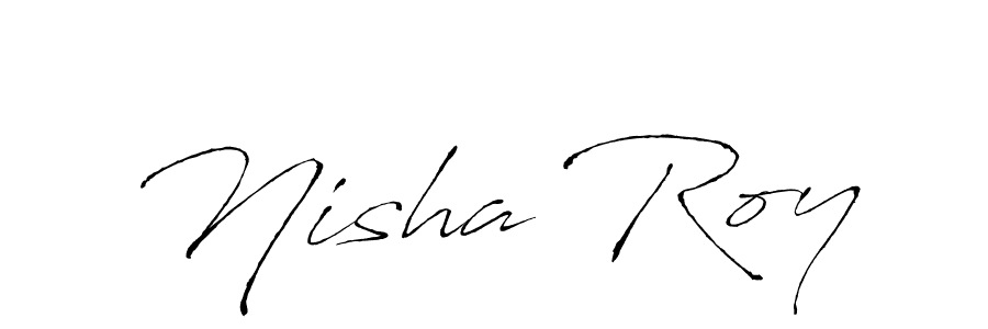 The best way (Antro_Vectra) to make a short signature is to pick only two or three words in your name. The name Nisha Roy include a total of six letters. For converting this name. Nisha Roy signature style 6 images and pictures png