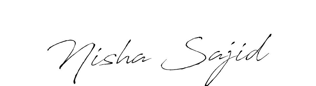 Make a beautiful signature design for name Nisha Sajid. Use this online signature maker to create a handwritten signature for free. Nisha Sajid signature style 6 images and pictures png