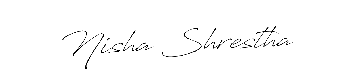 Also we have Nisha Shrestha name is the best signature style. Create professional handwritten signature collection using Antro_Vectra autograph style. Nisha Shrestha signature style 6 images and pictures png