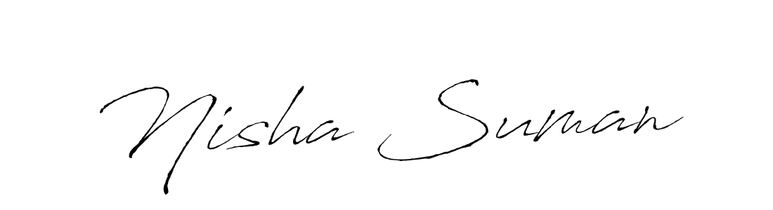 How to make Nisha Suman signature? Antro_Vectra is a professional autograph style. Create handwritten signature for Nisha Suman name. Nisha Suman signature style 6 images and pictures png