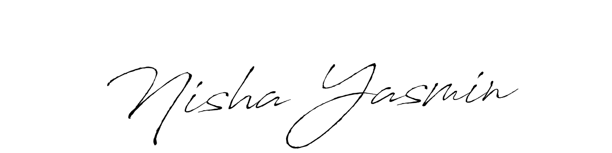 Make a beautiful signature design for name Nisha Yasmin. Use this online signature maker to create a handwritten signature for free. Nisha Yasmin signature style 6 images and pictures png