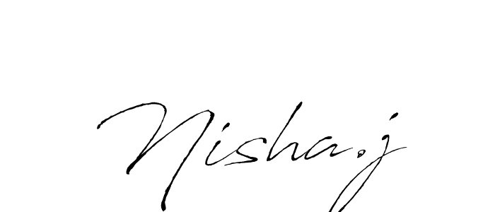 You should practise on your own different ways (Antro_Vectra) to write your name (Nisha.j) in signature. don't let someone else do it for you. Nisha.j signature style 6 images and pictures png