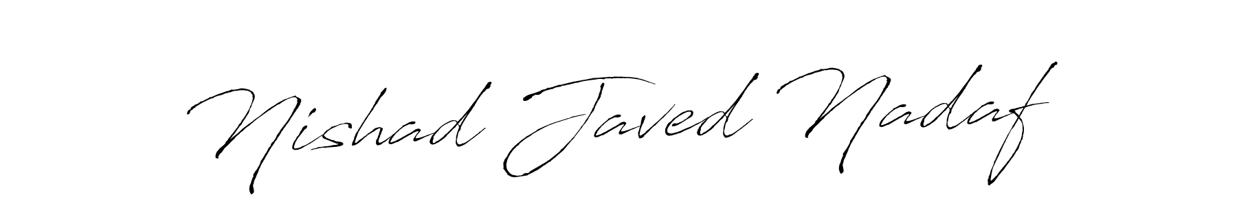 Antro_Vectra is a professional signature style that is perfect for those who want to add a touch of class to their signature. It is also a great choice for those who want to make their signature more unique. Get Nishad Javed Nadaf name to fancy signature for free. Nishad Javed Nadaf signature style 6 images and pictures png