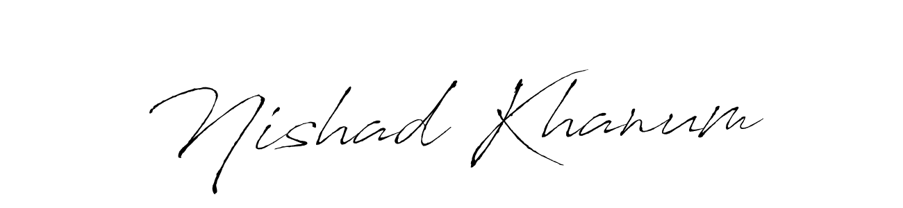 You should practise on your own different ways (Antro_Vectra) to write your name (Nishad Khanum) in signature. don't let someone else do it for you. Nishad Khanum signature style 6 images and pictures png