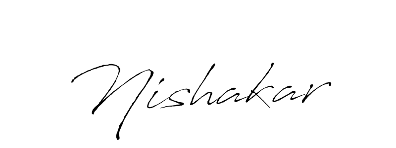 Use a signature maker to create a handwritten signature online. With this signature software, you can design (Antro_Vectra) your own signature for name Nishakar. Nishakar signature style 6 images and pictures png