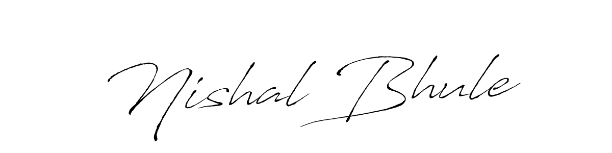 How to make Nishal Bhule signature? Antro_Vectra is a professional autograph style. Create handwritten signature for Nishal Bhule name. Nishal Bhule signature style 6 images and pictures png