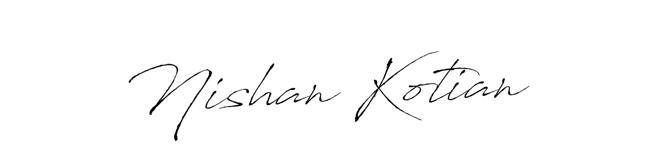 It looks lik you need a new signature style for name Nishan Kotian. Design unique handwritten (Antro_Vectra) signature with our free signature maker in just a few clicks. Nishan Kotian signature style 6 images and pictures png