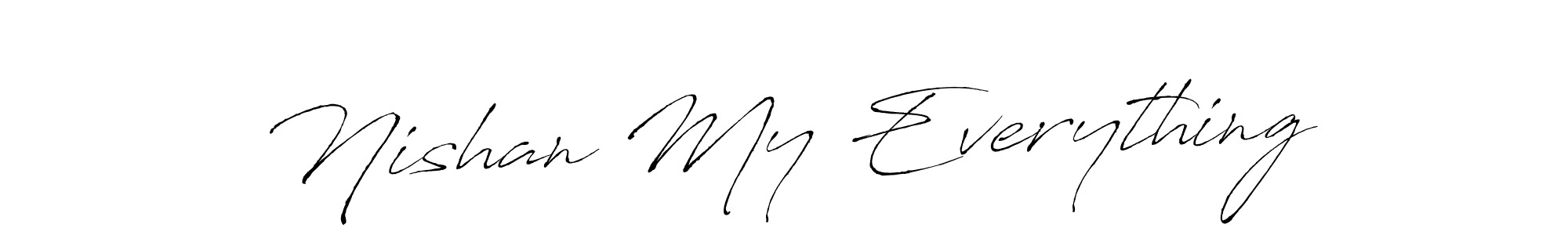 How to make Nishan My Everything name signature. Use Antro_Vectra style for creating short signs online. This is the latest handwritten sign. Nishan My Everything signature style 6 images and pictures png