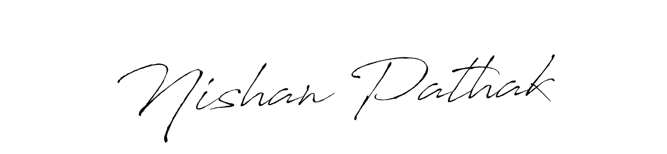 Design your own signature with our free online signature maker. With this signature software, you can create a handwritten (Antro_Vectra) signature for name Nishan Pathak. Nishan Pathak signature style 6 images and pictures png