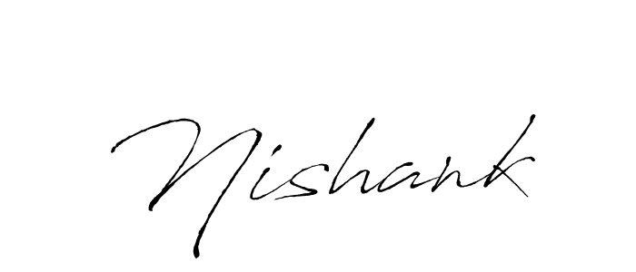 How to make Nishank name signature. Use Antro_Vectra style for creating short signs online. This is the latest handwritten sign. Nishank signature style 6 images and pictures png