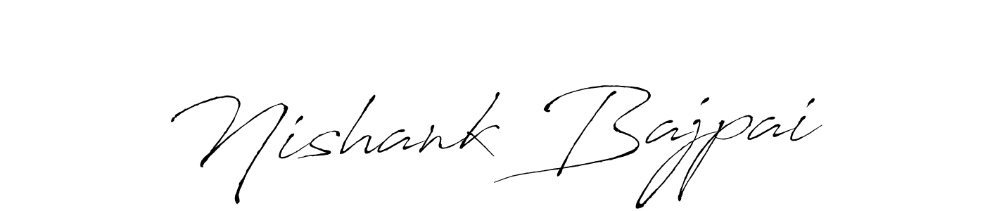 The best way (Antro_Vectra) to make a short signature is to pick only two or three words in your name. The name Nishank Bajpai include a total of six letters. For converting this name. Nishank Bajpai signature style 6 images and pictures png