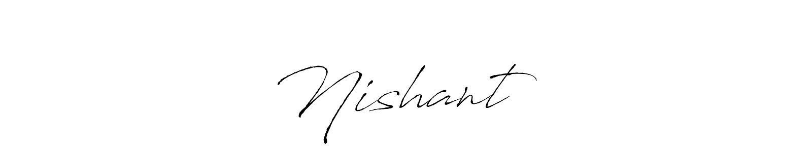 This is the best signature style for the Nishant可以！ name. Also you like these signature font (Antro_Vectra). Mix name signature. Nishant可以！ signature style 6 images and pictures png