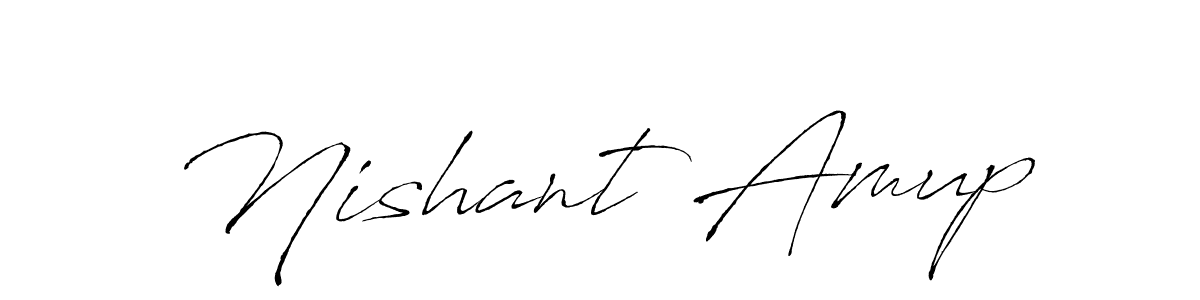 It looks lik you need a new signature style for name Nishant Amup. Design unique handwritten (Antro_Vectra) signature with our free signature maker in just a few clicks. Nishant Amup signature style 6 images and pictures png