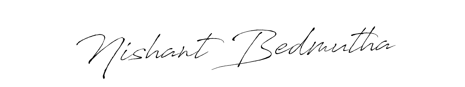 Use a signature maker to create a handwritten signature online. With this signature software, you can design (Antro_Vectra) your own signature for name Nishant Bedmutha. Nishant Bedmutha signature style 6 images and pictures png
