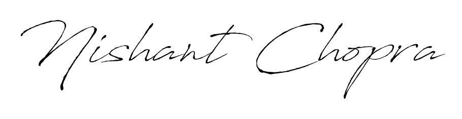 You can use this online signature creator to create a handwritten signature for the name Nishant Chopra. This is the best online autograph maker. Nishant Chopra signature style 6 images and pictures png
