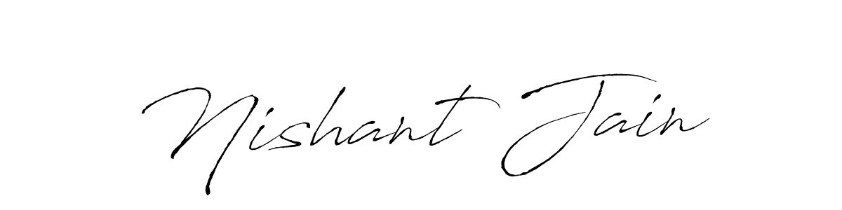 Create a beautiful signature design for name Nishant Jain. With this signature (Antro_Vectra) fonts, you can make a handwritten signature for free. Nishant Jain signature style 6 images and pictures png