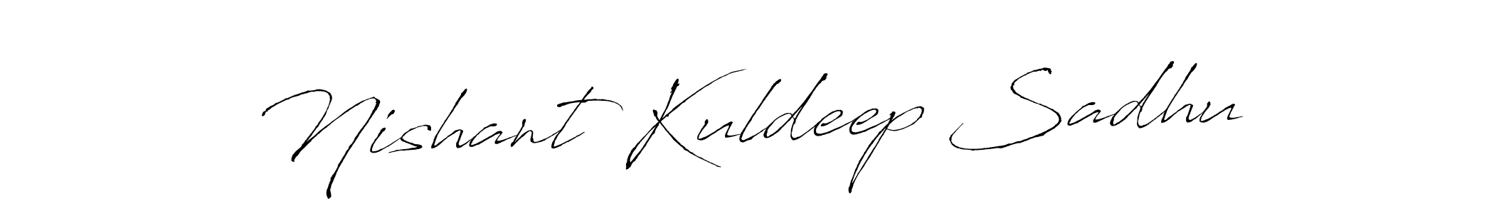 Make a beautiful signature design for name Nishant Kuldeep Sadhu. With this signature (Antro_Vectra) style, you can create a handwritten signature for free. Nishant Kuldeep Sadhu signature style 6 images and pictures png