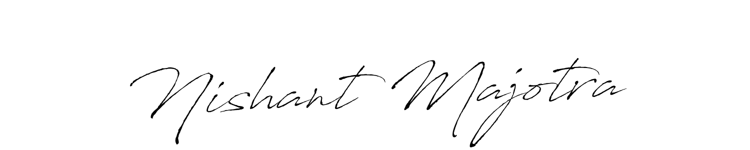 How to make Nishant Majotra name signature. Use Antro_Vectra style for creating short signs online. This is the latest handwritten sign. Nishant Majotra signature style 6 images and pictures png