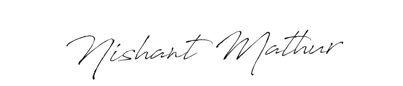 This is the best signature style for the Nishant Mathur name. Also you like these signature font (Antro_Vectra). Mix name signature. Nishant Mathur signature style 6 images and pictures png