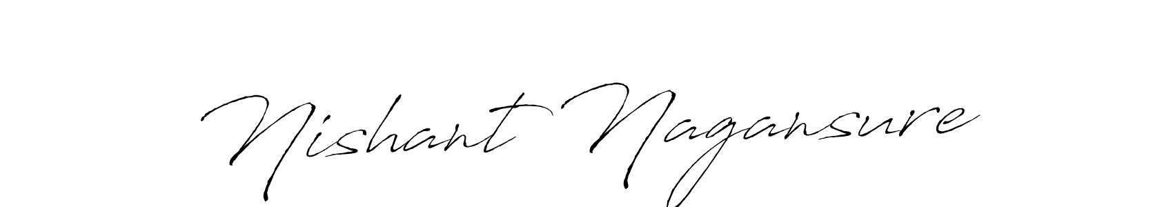 Similarly Antro_Vectra is the best handwritten signature design. Signature creator online .You can use it as an online autograph creator for name Nishant Nagansure. Nishant Nagansure signature style 6 images and pictures png