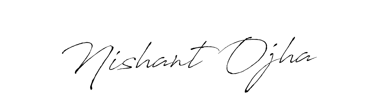 Make a beautiful signature design for name Nishant Ojha. With this signature (Antro_Vectra) style, you can create a handwritten signature for free. Nishant Ojha signature style 6 images and pictures png