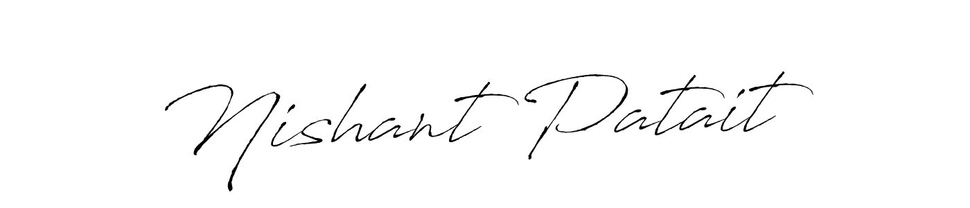 Use a signature maker to create a handwritten signature online. With this signature software, you can design (Antro_Vectra) your own signature for name Nishant Patait. Nishant Patait signature style 6 images and pictures png