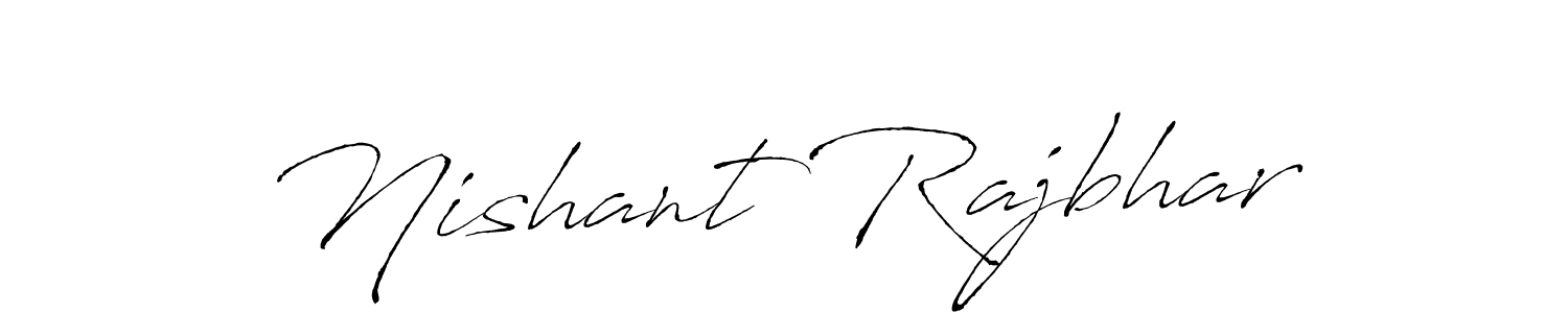 How to make Nishant Rajbhar name signature. Use Antro_Vectra style for creating short signs online. This is the latest handwritten sign. Nishant Rajbhar signature style 6 images and pictures png