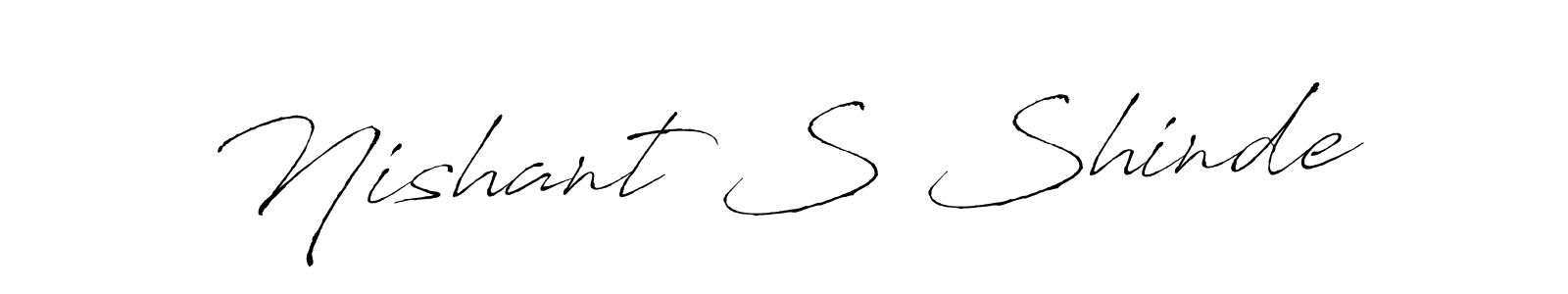 Also we have Nishant S Shinde name is the best signature style. Create professional handwritten signature collection using Antro_Vectra autograph style. Nishant S Shinde signature style 6 images and pictures png