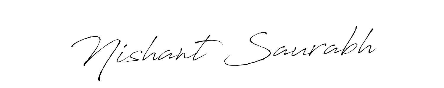 You can use this online signature creator to create a handwritten signature for the name Nishant Saurabh. This is the best online autograph maker. Nishant Saurabh signature style 6 images and pictures png