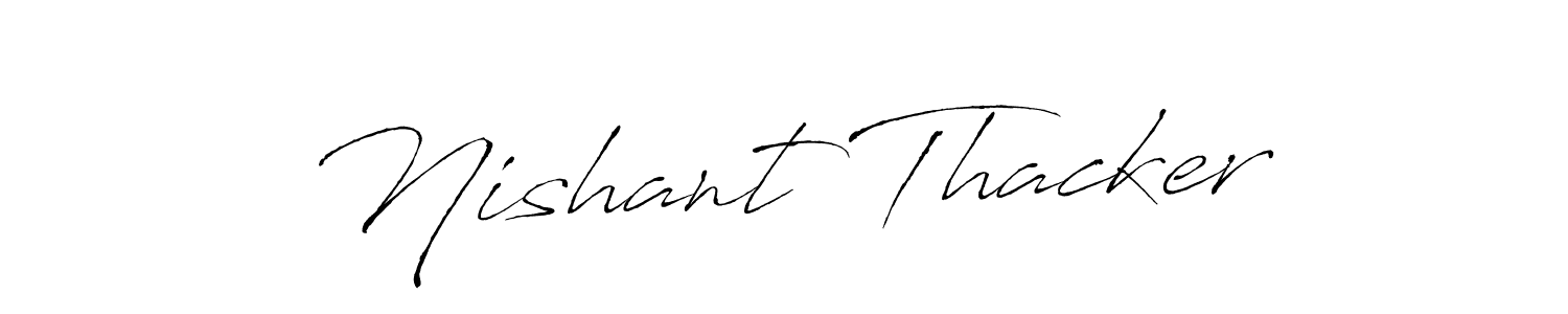 Also You can easily find your signature by using the search form. We will create Nishant Thacker name handwritten signature images for you free of cost using Antro_Vectra sign style. Nishant Thacker signature style 6 images and pictures png