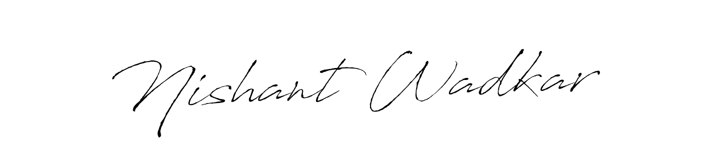 Similarly Antro_Vectra is the best handwritten signature design. Signature creator online .You can use it as an online autograph creator for name Nishant Wadkar. Nishant Wadkar signature style 6 images and pictures png