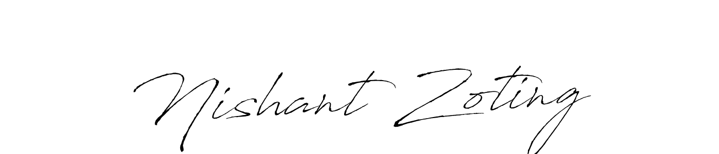 This is the best signature style for the Nishant Zoting name. Also you like these signature font (Antro_Vectra). Mix name signature. Nishant Zoting signature style 6 images and pictures png