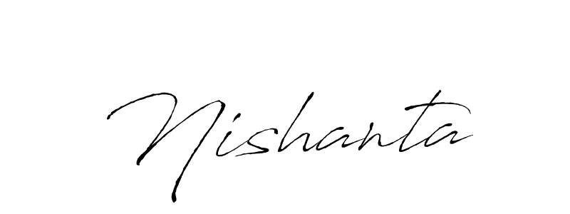 How to make Nishanta name signature. Use Antro_Vectra style for creating short signs online. This is the latest handwritten sign. Nishanta signature style 6 images and pictures png