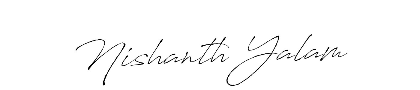 It looks lik you need a new signature style for name Nishanth Yalam. Design unique handwritten (Antro_Vectra) signature with our free signature maker in just a few clicks. Nishanth Yalam signature style 6 images and pictures png