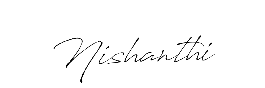 Nishanthi stylish signature style. Best Handwritten Sign (Antro_Vectra) for my name. Handwritten Signature Collection Ideas for my name Nishanthi. Nishanthi signature style 6 images and pictures png