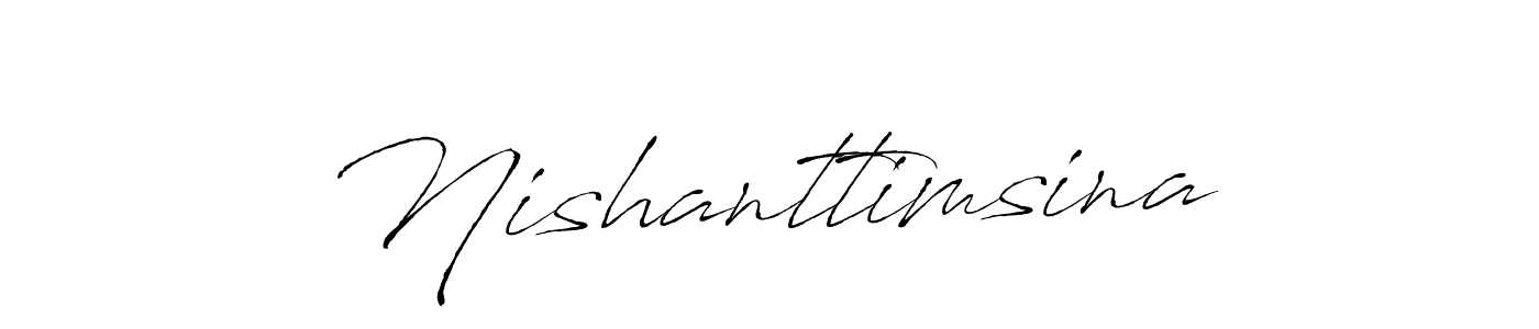 Make a beautiful signature design for name Nishanttimsina. With this signature (Antro_Vectra) style, you can create a handwritten signature for free. Nishanttimsina signature style 6 images and pictures png