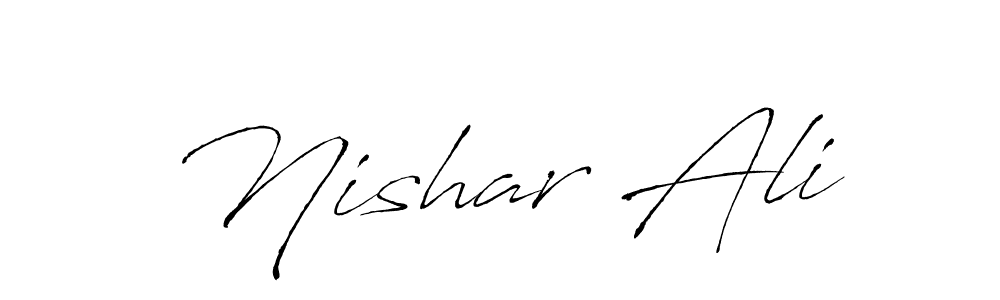 Use a signature maker to create a handwritten signature online. With this signature software, you can design (Antro_Vectra) your own signature for name Nishar Ali. Nishar Ali signature style 6 images and pictures png