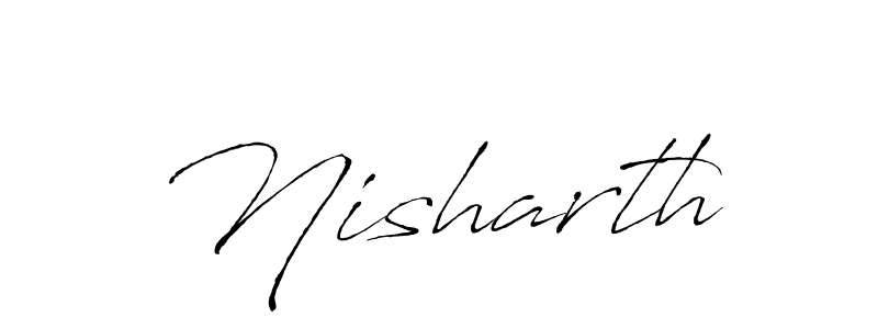 How to make Nisharth signature? Antro_Vectra is a professional autograph style. Create handwritten signature for Nisharth name. Nisharth signature style 6 images and pictures png