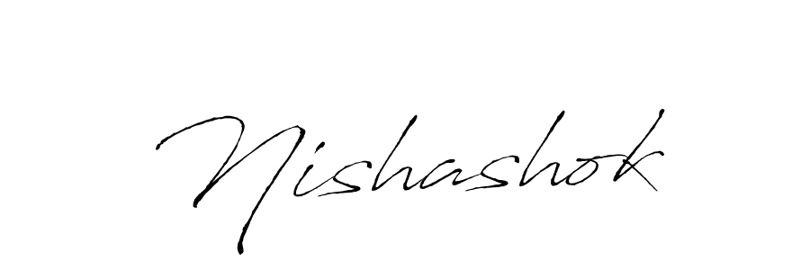 Use a signature maker to create a handwritten signature online. With this signature software, you can design (Antro_Vectra) your own signature for name Nishashok. Nishashok signature style 6 images and pictures png