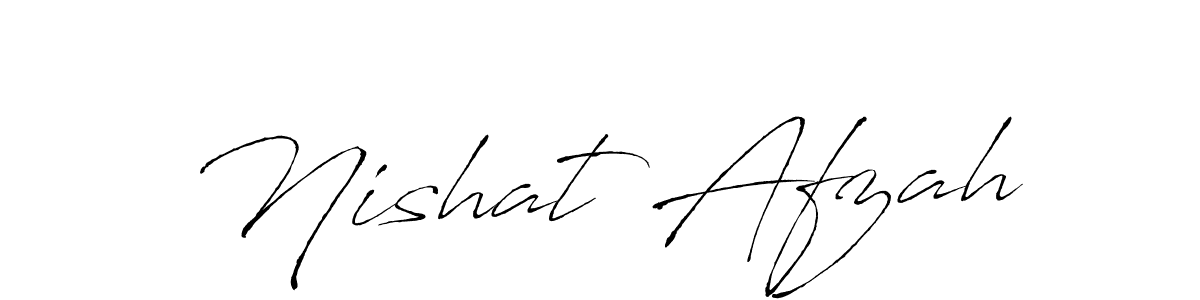 Antro_Vectra is a professional signature style that is perfect for those who want to add a touch of class to their signature. It is also a great choice for those who want to make their signature more unique. Get Nishat Afzah name to fancy signature for free. Nishat Afzah signature style 6 images and pictures png