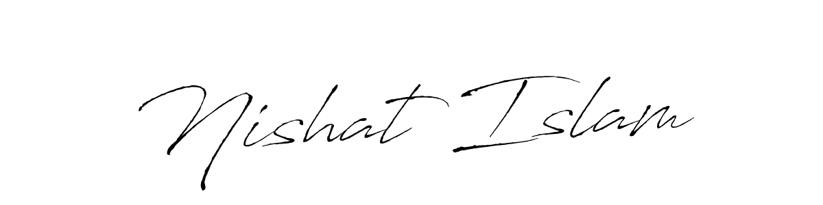 Antro_Vectra is a professional signature style that is perfect for those who want to add a touch of class to their signature. It is also a great choice for those who want to make their signature more unique. Get Nishat Islam name to fancy signature for free. Nishat Islam signature style 6 images and pictures png