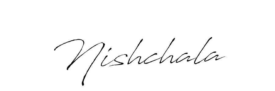 How to make Nishchala signature? Antro_Vectra is a professional autograph style. Create handwritten signature for Nishchala name. Nishchala signature style 6 images and pictures png