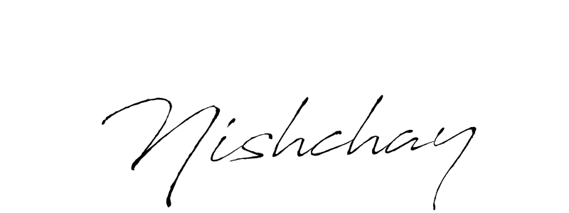 How to make Nishchay name signature. Use Antro_Vectra style for creating short signs online. This is the latest handwritten sign. Nishchay signature style 6 images and pictures png