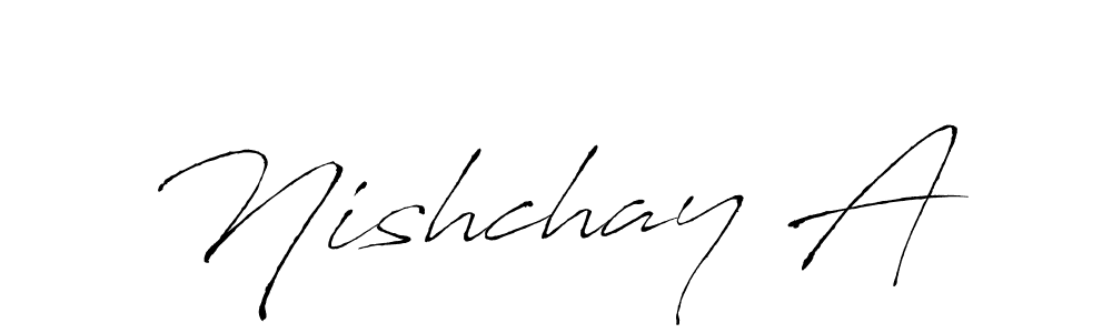 How to make Nishchay A signature? Antro_Vectra is a professional autograph style. Create handwritten signature for Nishchay A name. Nishchay A signature style 6 images and pictures png